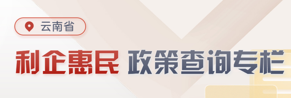 利企惠民 政策查询专栏