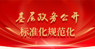 基层政务公开标准化规范化